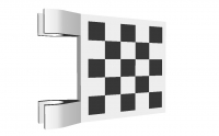 Lego Flagge 2 x 2 kariert (2335p03)