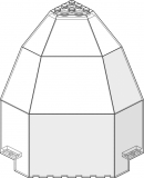 Lego Eckpaneel 10 x 10 x 12 (2409)