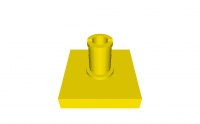 Lego Platte 2 x 2 mit Pin (2460)