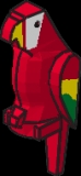 Lego Papagei bedruckt (2546p01)