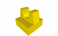 Lego Cliphalter 1 x 1 oben (2555/15712)
