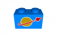 Lego Stein 1 x 2 bedruckt (3004p90)