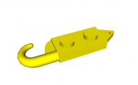 Lego Platte 1 x 2 mit Haken (3127a)