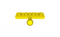 Platte 1 x 4 mit Kugelgelenk (3184)