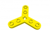 Lego Technik 3-Blatt Rotor mit 6 Noppen (32125)