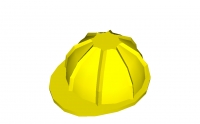 Lego Minifigur Bauhelm (3833)