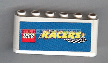 Lego Schrägstein 2 x 6 x 2 mit Sticker (4176pb09)