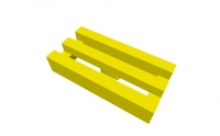 Lego Gitterfliese 1 x 2 (2412b)