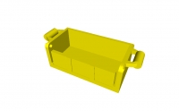 Lego Schatztruhe (Rückseite geschlossen) 4738b
