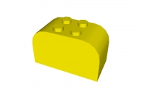 Lego Stein 2 x 4 x 2 oben abgerundet (4744)