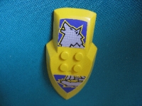 Lego Castle Large Figure Schild - Danju- mit Aufkleber (51811pb01)