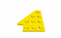 Lego Diagonalplatte 4 x 4 links (3936)