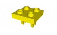 Lego Platte 2 x 2 mit Radhalter (8)