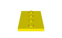 Lego Fliese 3 x 4 mit einer Noppenreihe (88646)