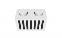 Lego Stein 1 x 2 bedruckt (3004p06)