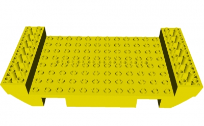 Lego Schiffsrumpfsegment 8 x 16 (-2560-)