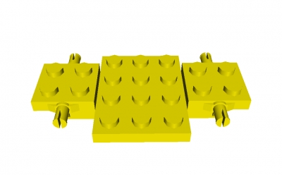 Lego Autobasis 7 x 4 x 2/3 (2441)