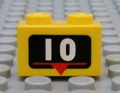 Lego Stein 1 x 2 bedruckt (3004pt1)