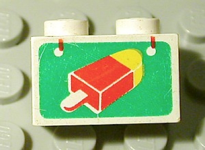 Lego Stein 1 x 2 bedruckt (3004px14)