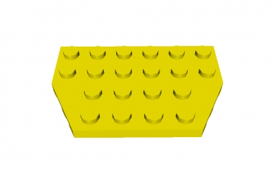 Lego Diagonalplatte 4 x 6 (32059)