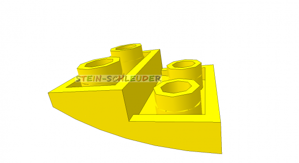 Lego abgerunderter Stein 2 x 2 invers (32803)