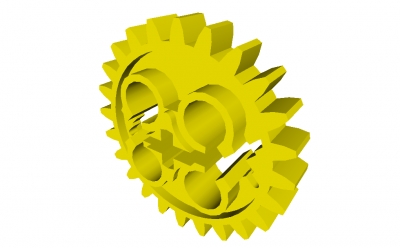 Lego Technik Zahnrad Z24 mit 3 Achslöchern (3648a)