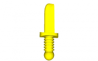 Lego Minifigur Messer (37 / 44658a)