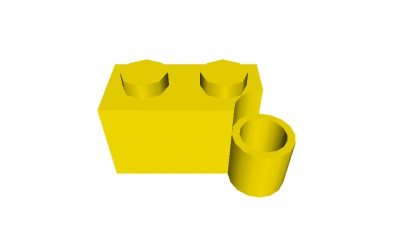 Lego Scharnierstein 1 x 4  Unten (3831)