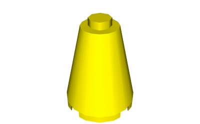 Lego Kegel 2 x 2 x 2 mit geschlossenem Noppen (3942a)