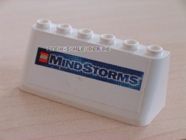 Lego Schrägstein 2 x 6 x 2 mit Sticker (4176pb05)