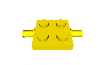 Lego Achsplatte 2 x 2 (4600)