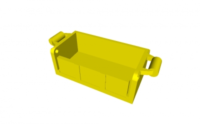 Lego Schatztruhe (Rückseite geschlossen) 4738b