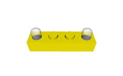 Lego Lichtstein 1 x 4 mit 2 Lämpchen (4771)