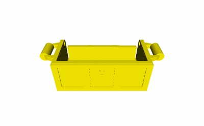 Lego Schatztruhe (Rückseite geschlitzt) 4738a