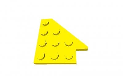Lego Diagonalplatte 4 x 4 rechts (3935)