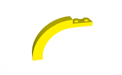 Lego Bogen 1 x 6 x 3 & 1/3 (6060)
