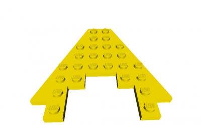 Lego Diagonalplatte 8 x 8 mit Aussparung (6104)