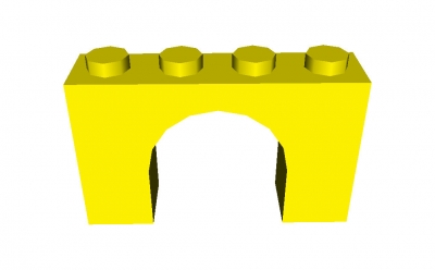 Lego Bogen 1 x 4 x 2 (6182)