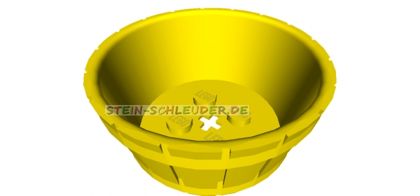 Lego halbes Fass mit Achsloch4 1/2 x 4 1/2 (64951)