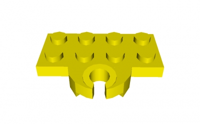 LegoPlatte 2 x 4 mit Kupplungshalter (753)