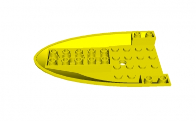 Lego Flugzeugrumpfsegment 6 x 10 (87611)